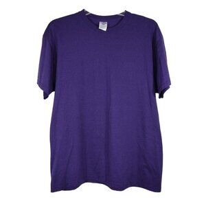 Jerzees Heavyweight Blend Purple Basic T-Shirt Men Women Size XL Short Sleeve